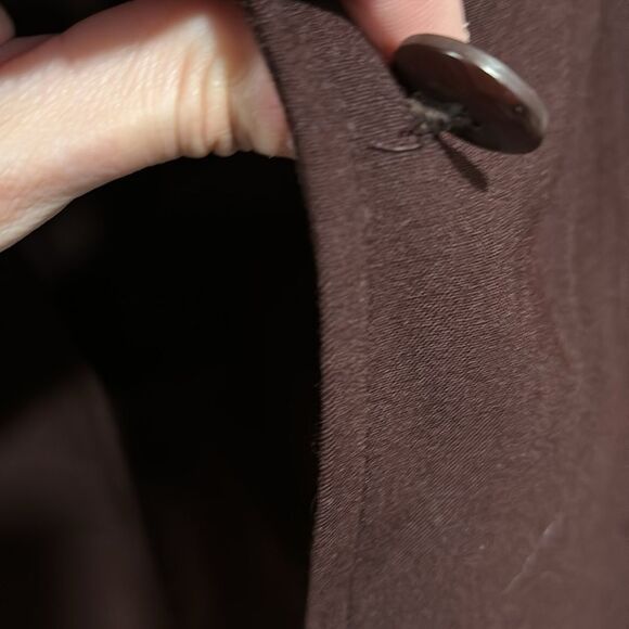 Kate Hill Wool Mark Blend Burgundy Blazer Size 12 Petite - Picture 3 of 7